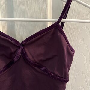 Mirella Leotard Eggplant Size Medium